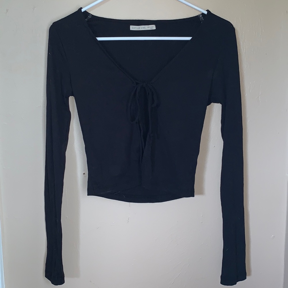 Tie front top
